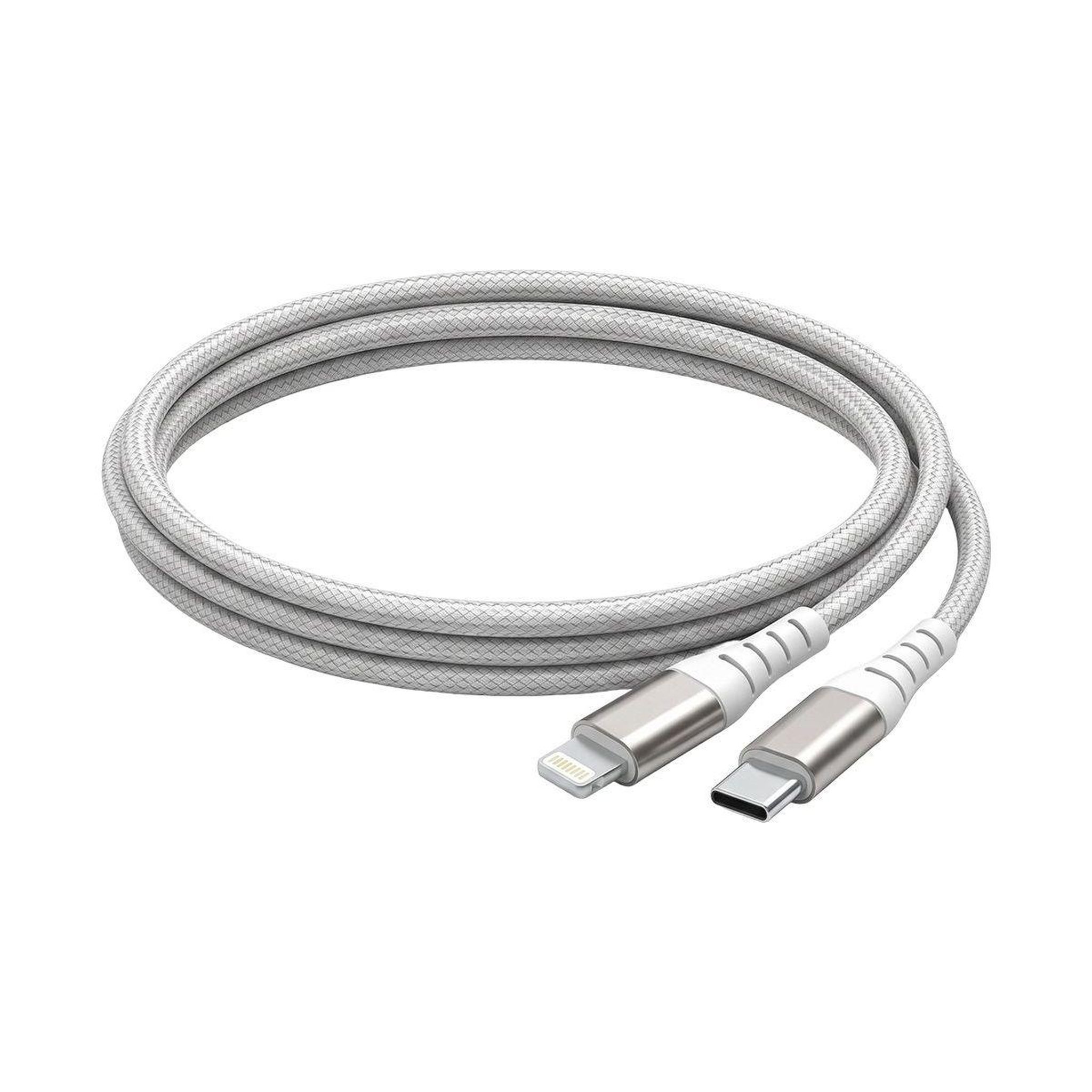 FORCE POWER CABLE 60W 2m Lightning MFI / USB-C MFI Blanc