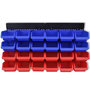 Voir la diapositive 2 : VIDAXL Etagere a outils de garage murale 2 pcs Bleu et rouge