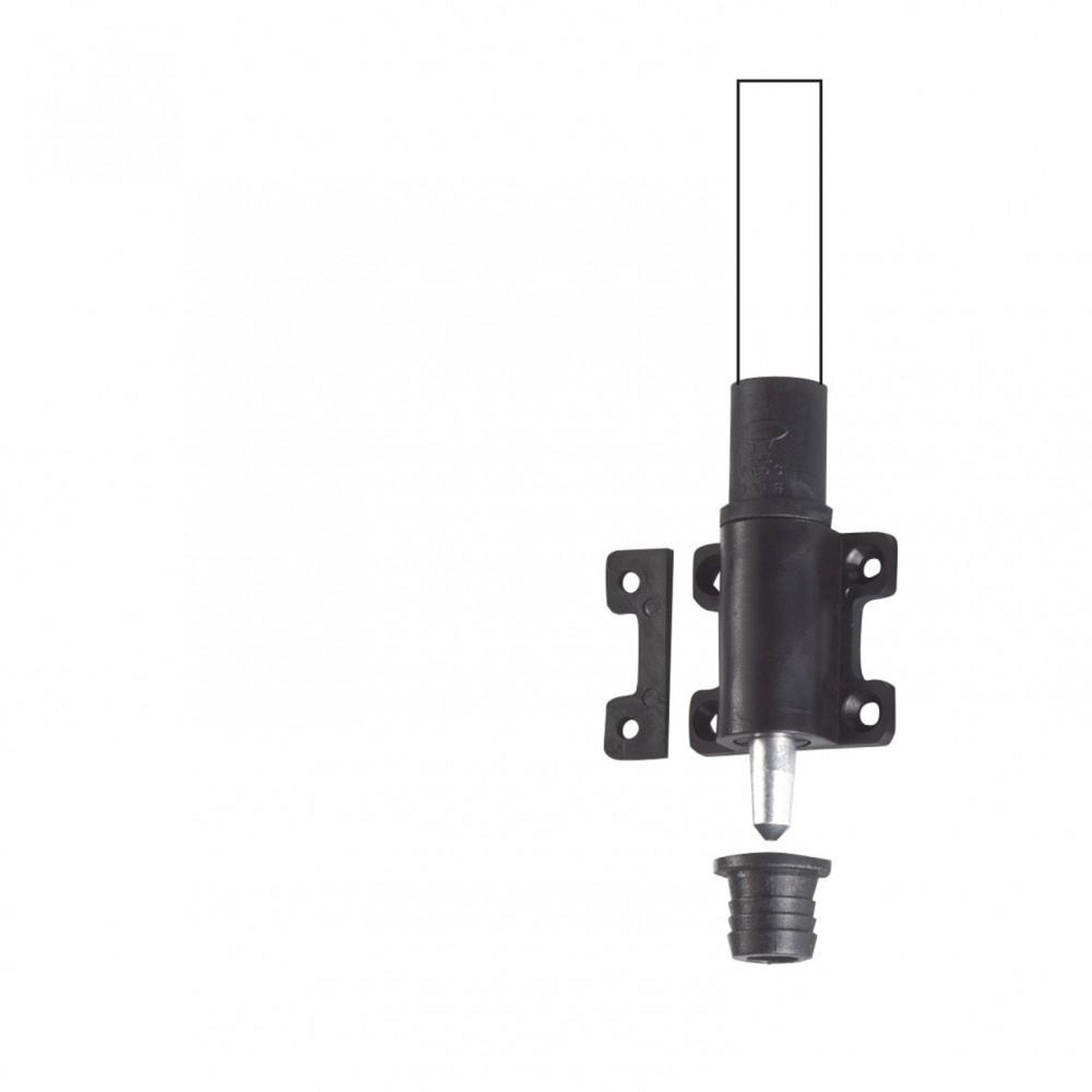 CENTRALE BRICO Verrou d'espagnolette composite plastifié, H.100 x L.46 x P.25 mm