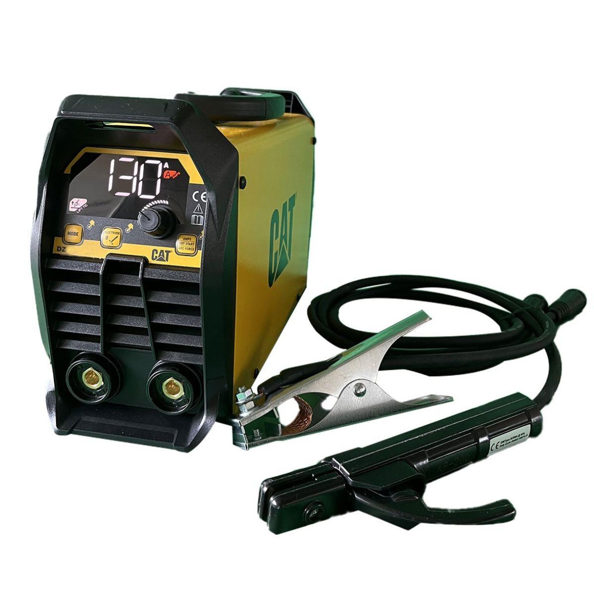 Voir la diapositive 3 : CAT Poste à souder inverter mma 130a ecran numérique electrodes ø 1.6 - 3.2mm acier inox fonte réglage automatique intelligent cat