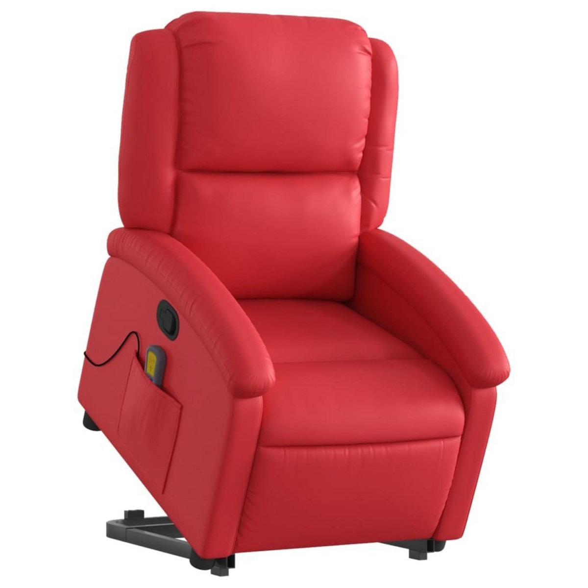 VIDAXL Fauteuil inclinable de massage Rouge Similicuir