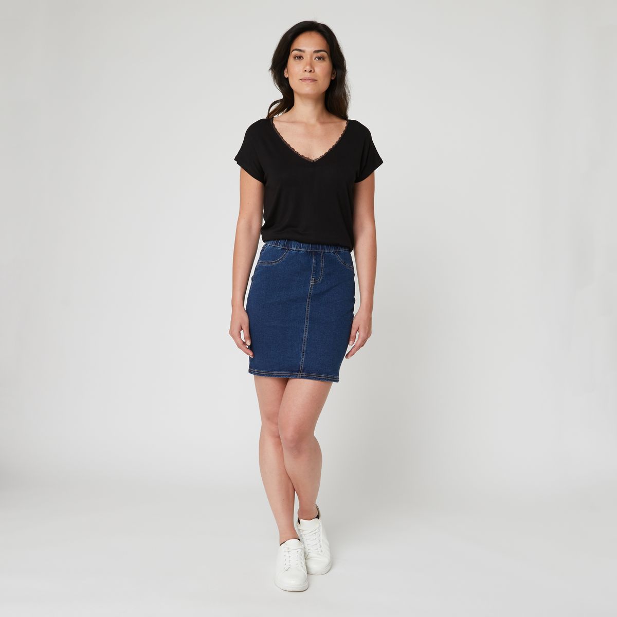 INEXTENSO Jupe en jean femme