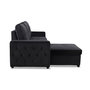 Voir la diapositive 3 : Paris Prix Canapé d'Angle Convertible  Rabano  230cm Noir