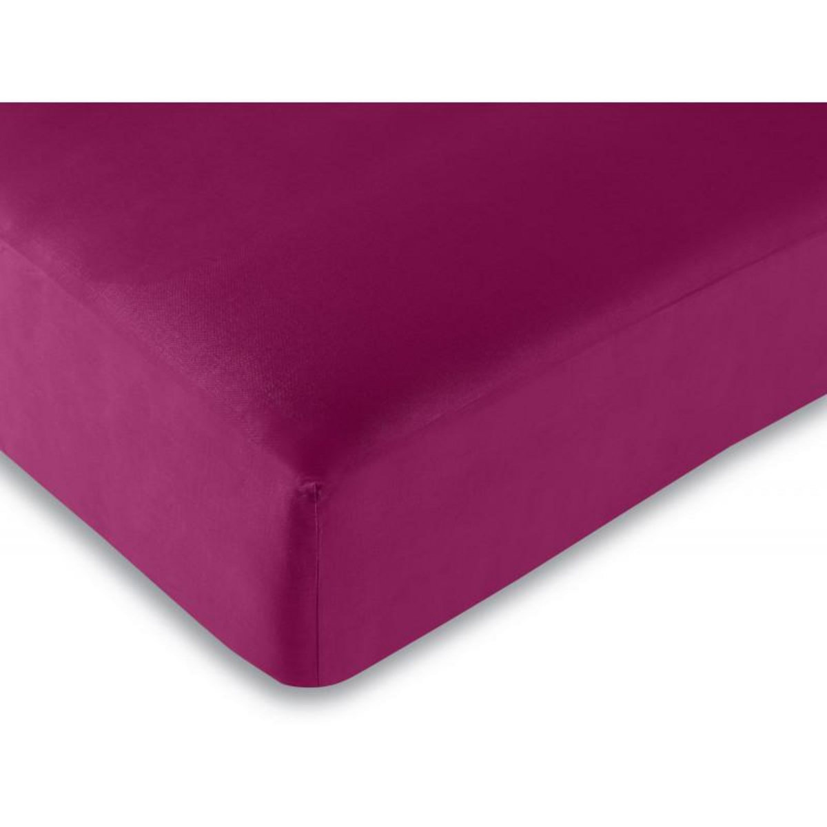 UNIVERS DECOR Drap housse Fushia 90 x 190 cm / 100% coton / 57 fils/cm² - Rose - 90 x 190 cm