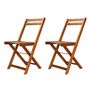Voir la diapositive 3 : VIDAXL Mobilier de bistro pliable 3 pcs Bois d'acacia solide
