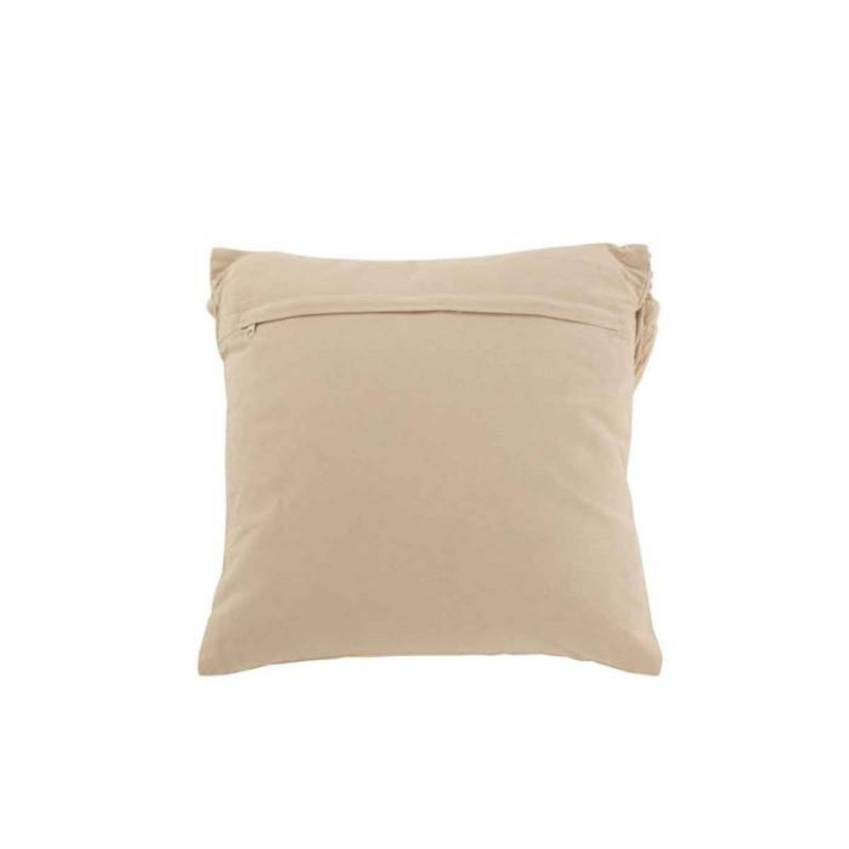 Paris Prix Coussin Déco avec Franges  Cosy  45x45cm Beige