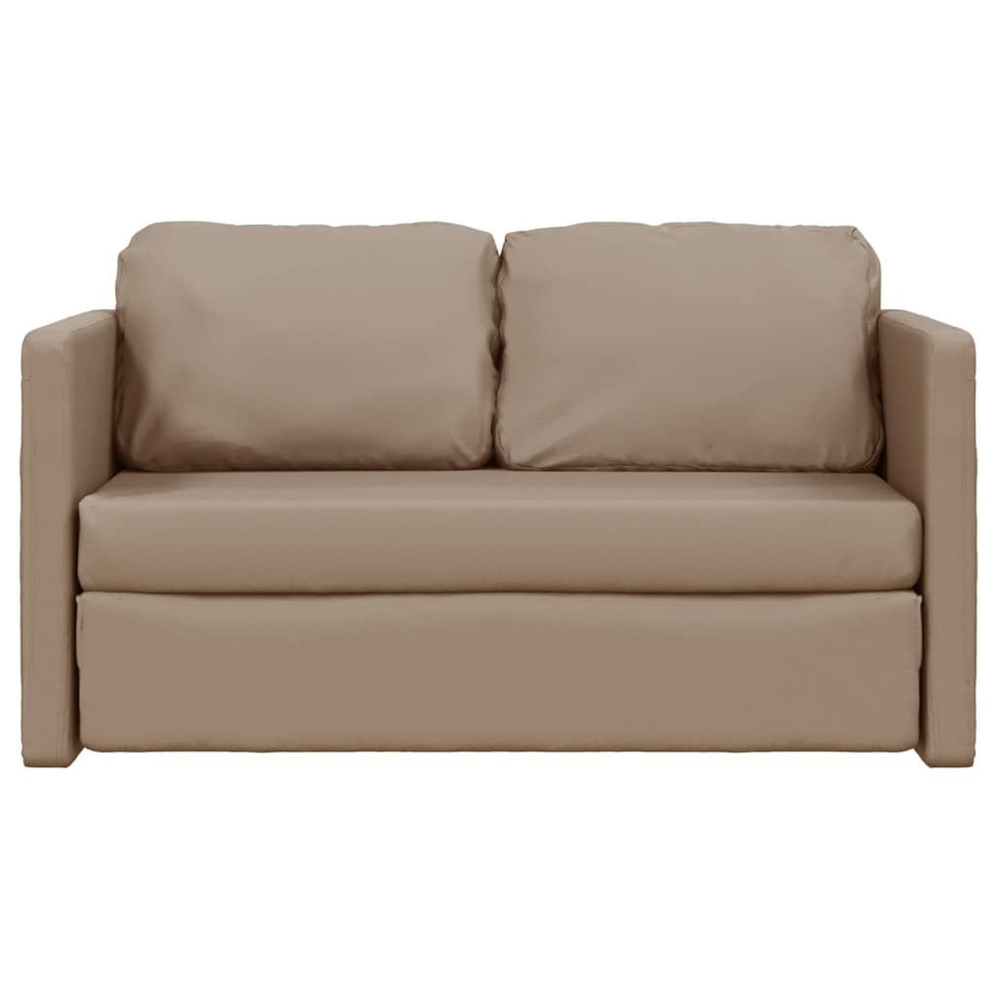 Voir la diapositive 5 : VIDAXL Canape-lit 2 en 1 cappuccino 112x174x55 cm similicuir