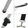 Voir la diapositive 5 : VIDAXL Extension d'ombrage T-Top blanc 170x208x(115-183) cm