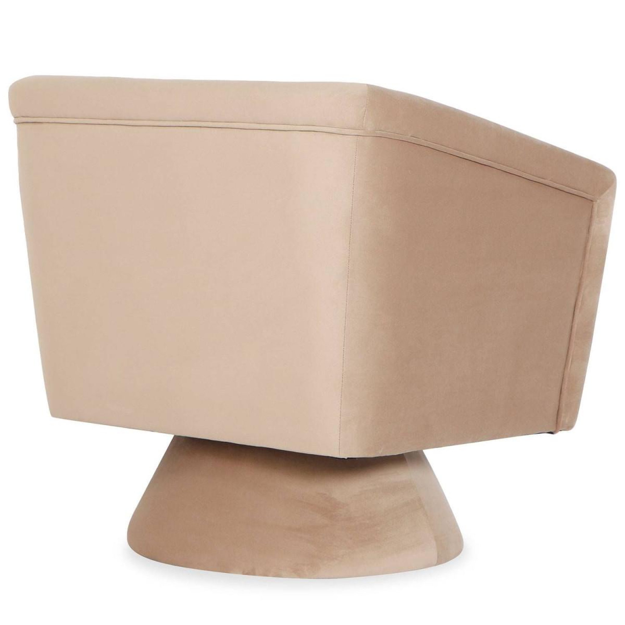 Voir la diapositive 5 : Paris Prix Fauteuil Design Velours  Victor  91cm Taupe