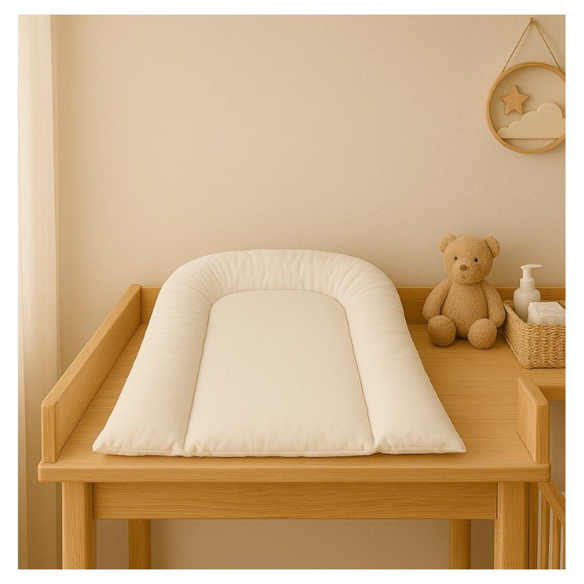Voir la diapositive 2 : COUPEY Matelas à langer 70x50 cm pvc blanc-   réversible 