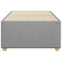 Voir la diapositive 4 : VIDAXL Cadre de lit sans matelas gris clair 90x190 cm tissu