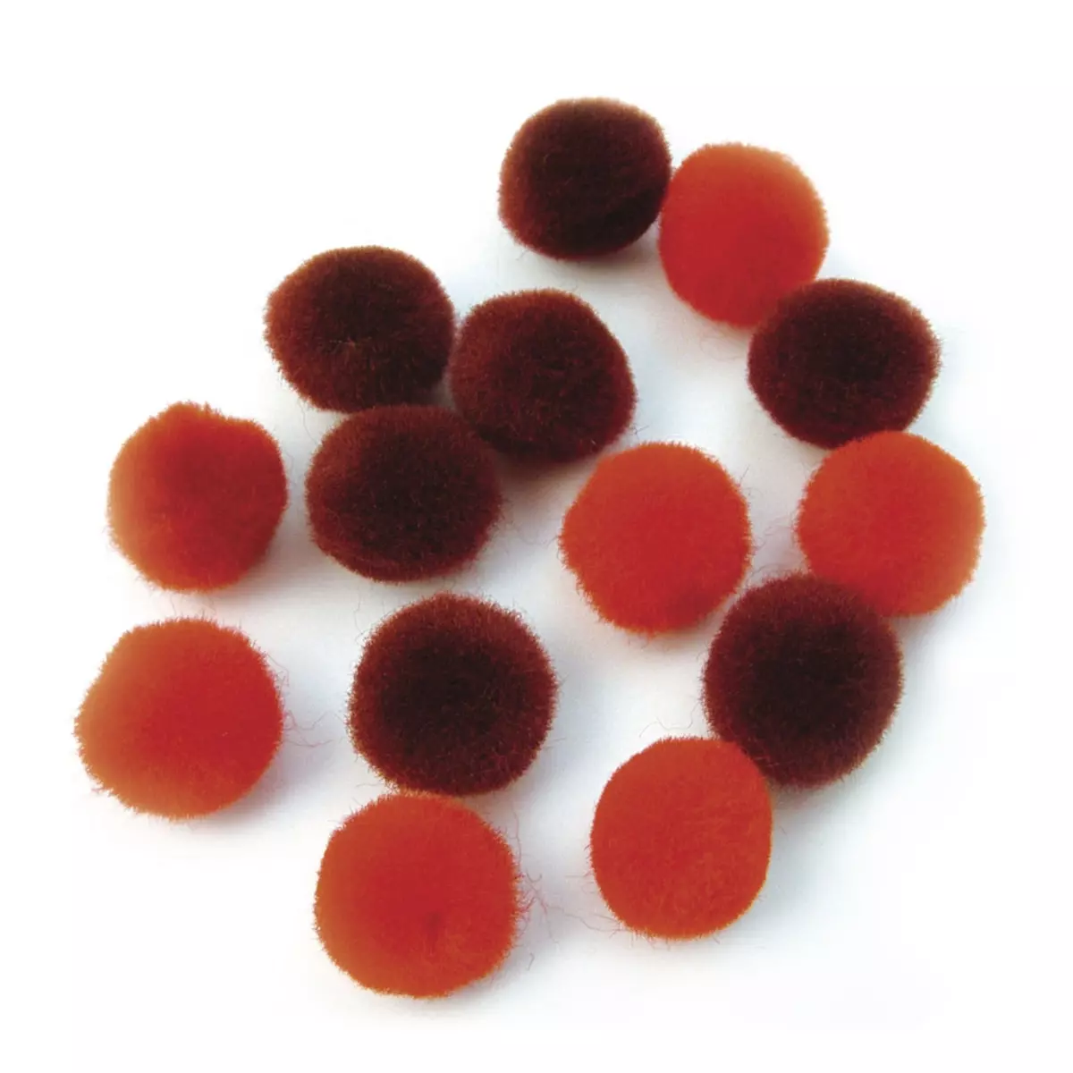 Rayher Pompons Ø 15 mm Rouge (assortiment) 60 pièces