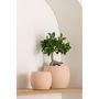 Voir la diapositive 3 : Paris Prix Cache-Pot en Céramique  Enya  28cm Beige