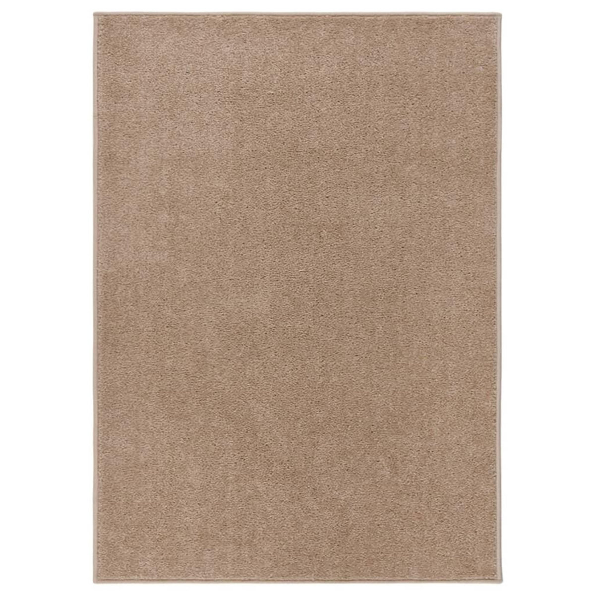 VIDAXL Tapis a poils courts 140x200 cm Marron