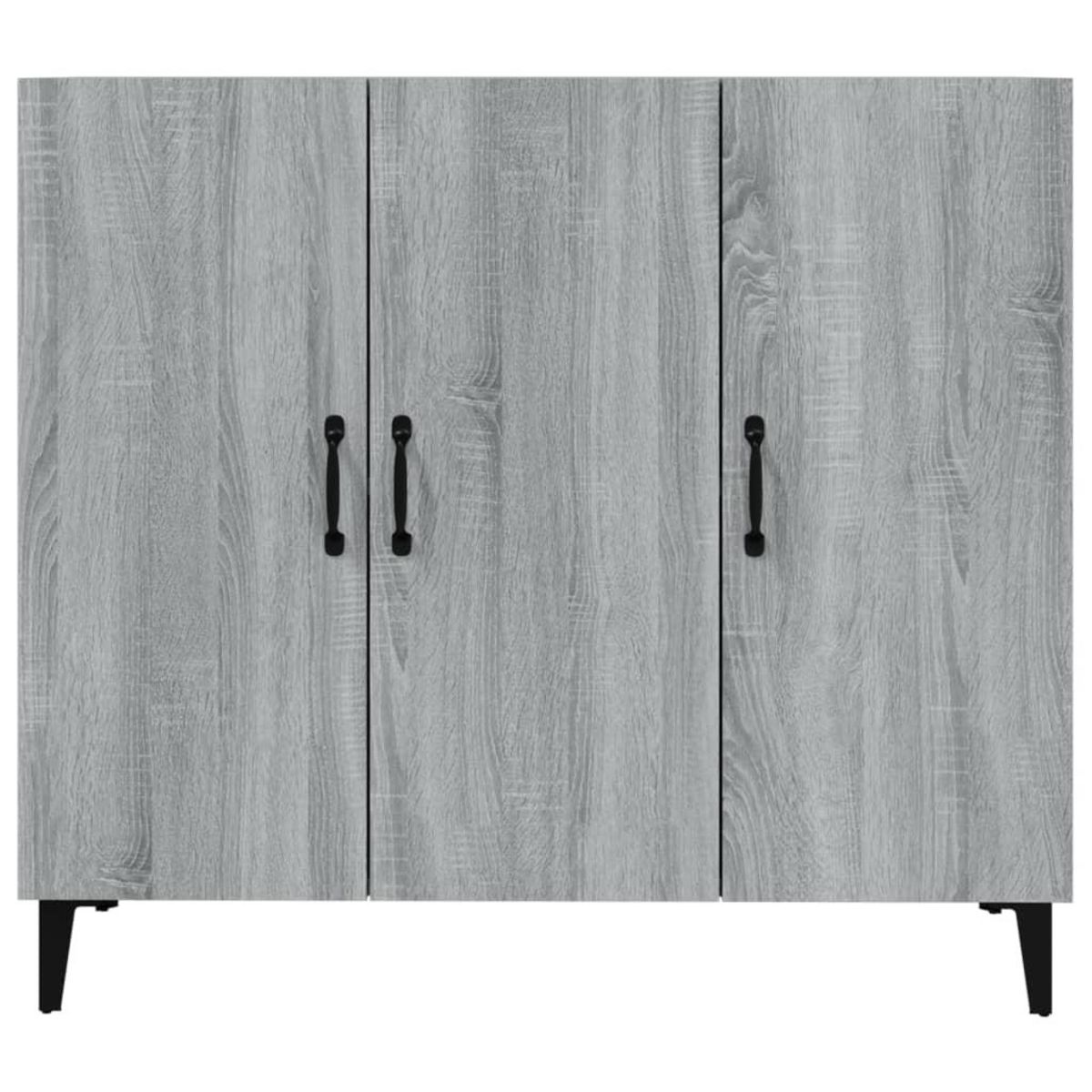 VIDAXL Buffet sonoma gris 90x34x80 cm bois d'ingenierie
