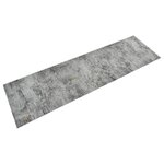 VIDAXL Tapis de cuisine lavable impression beton 45x150 cm velours