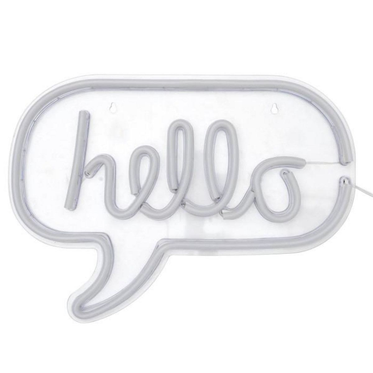 Paris Prix Lampe Design Néon  Hello  43cm Blanc