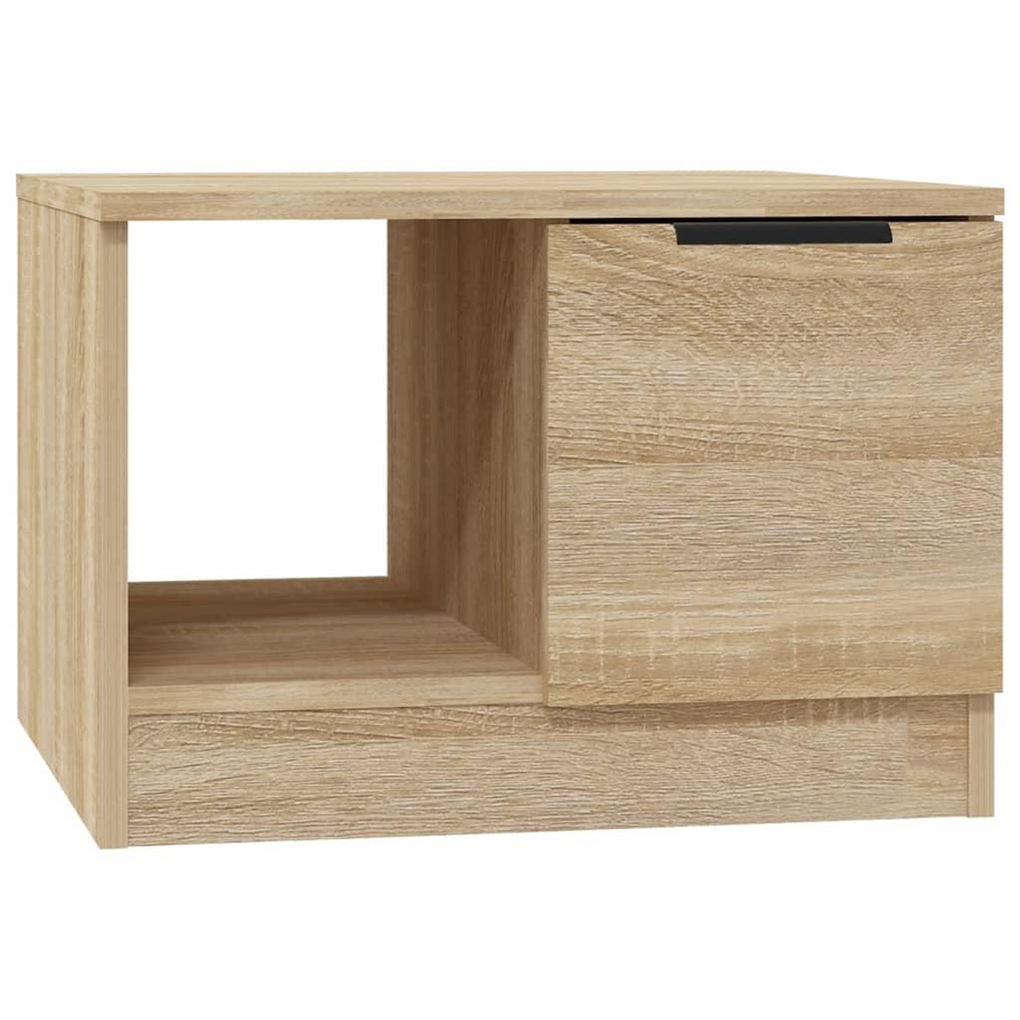 Voir la diapositive 2 : VIDAXL Table basse chene sonoma 50x50x36 cm bois d'ingenierie