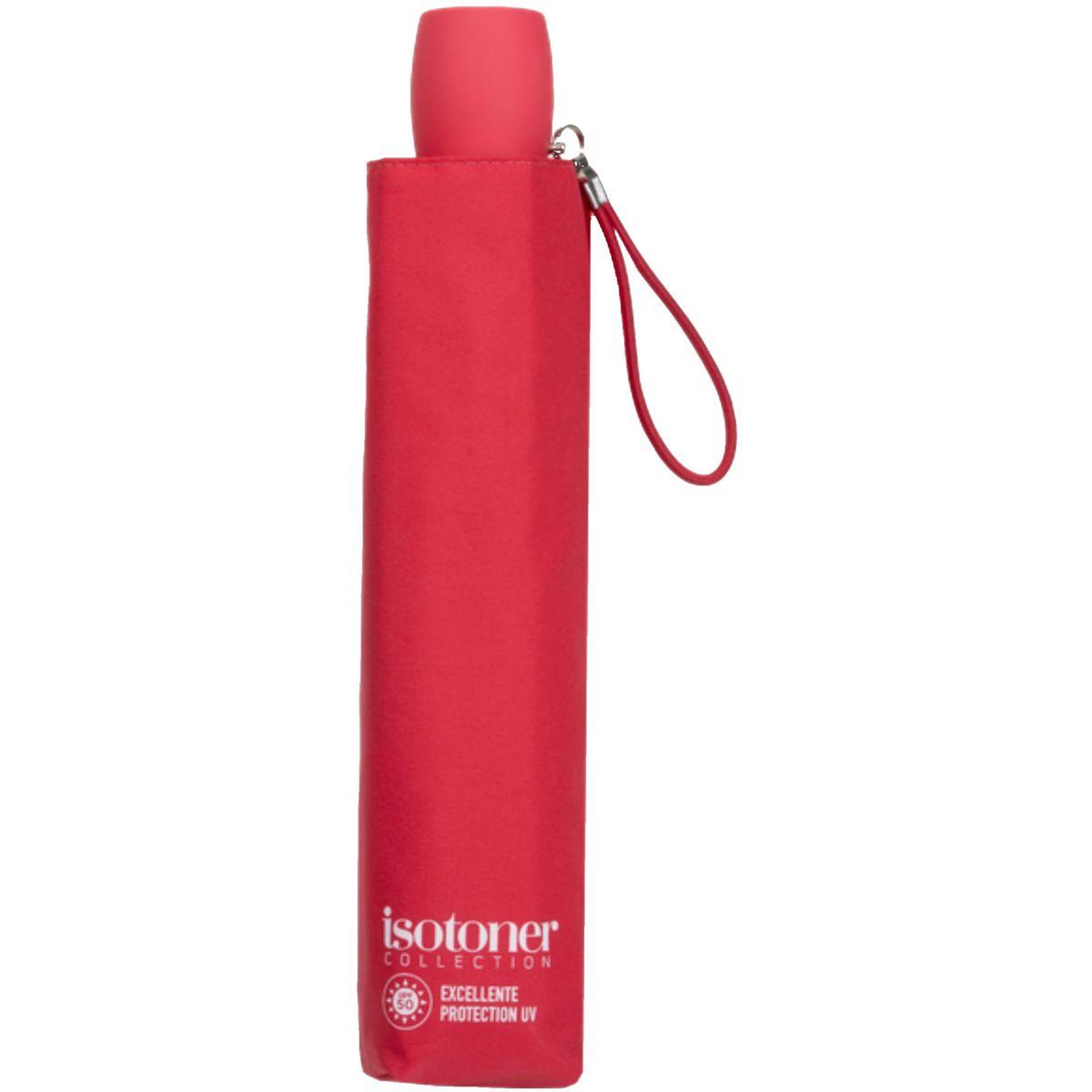 ISOTONER Parapluie 3 sections acier/alu/carbone Slim Fuchsi