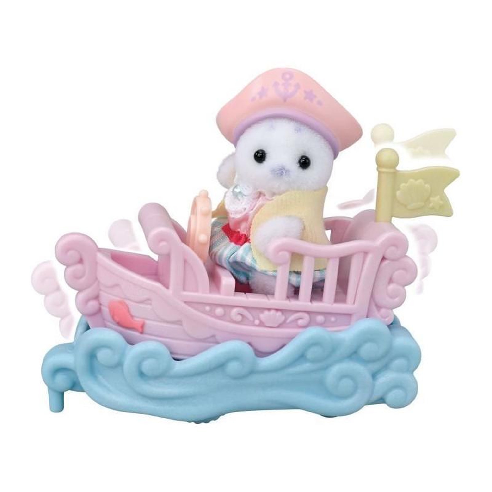 Voir la diapositive 4 : Sylvanian Families Mini-figurines - SYLVANIAN FAMILIES - Le petit train de la mer - Des 3 ans