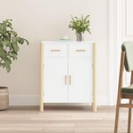 VIDAXL Buffet Blanc 62x38x75 cm Bois d'ingenierie