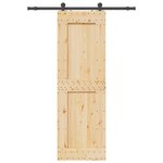 VIDAXL Porte coulissante et kit de quincaillerie 70x210 cm pin massif
