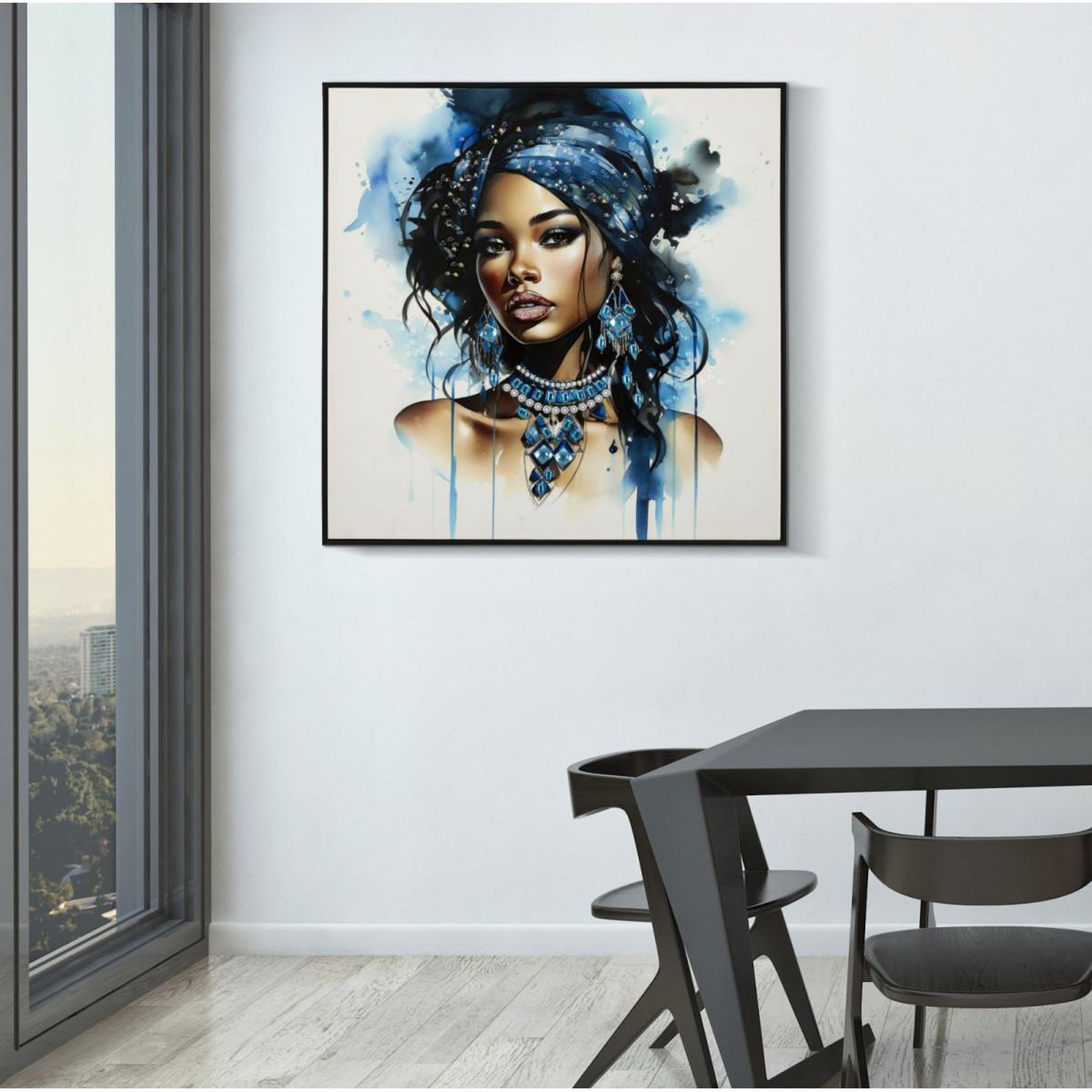 Voir la diapositive 6 : Paris Prix Tableau imprimé déco  alteas  82x82cm multicolore