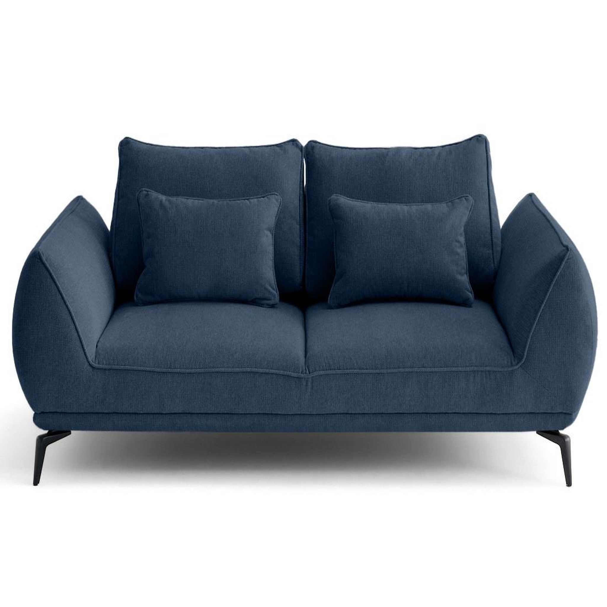 Voir la diapositive 1 : LISA DESIGN Arica - canapé droit 2 places en tissu texturé