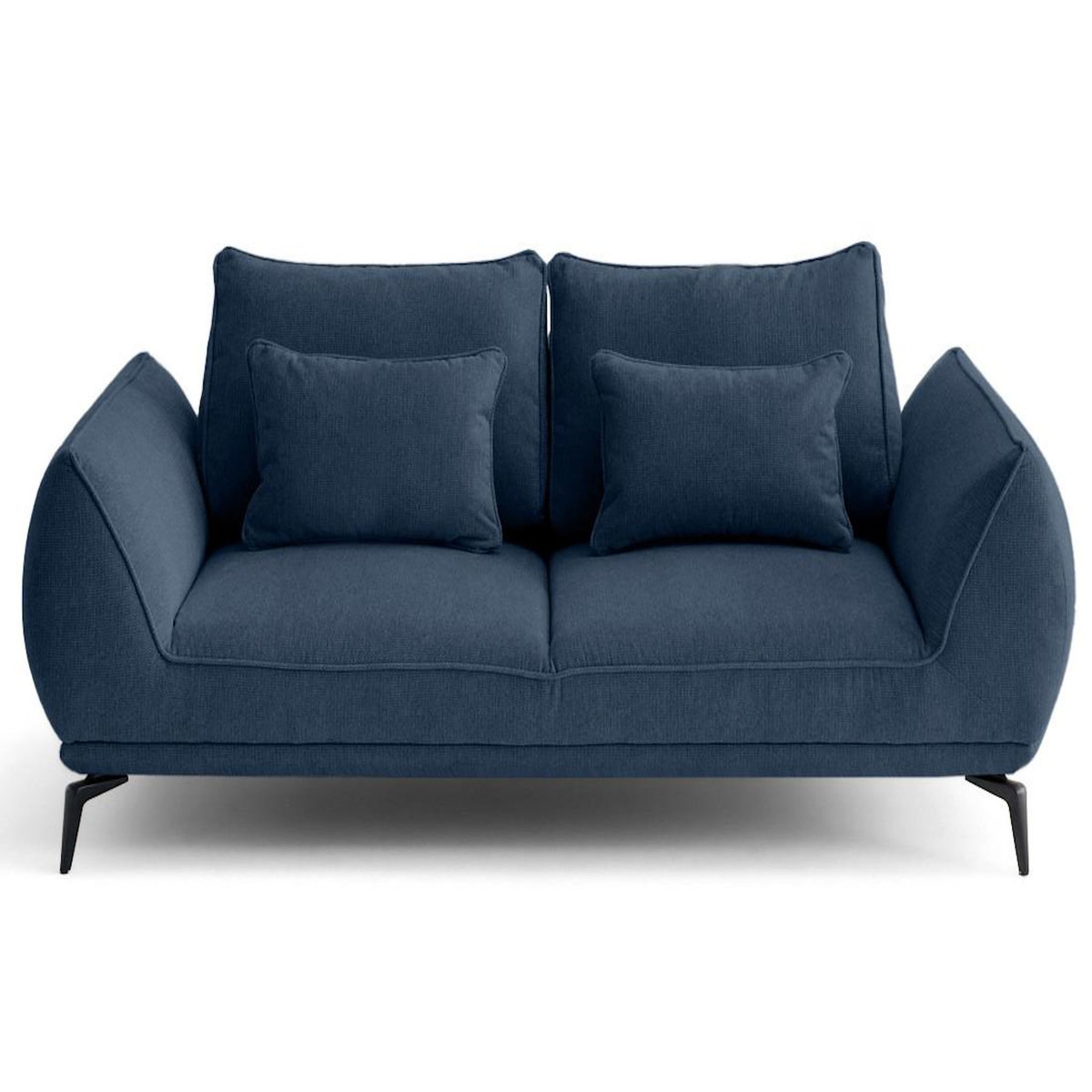 LISA DESIGN Arica - canapé droit 2 places en tissu texturé