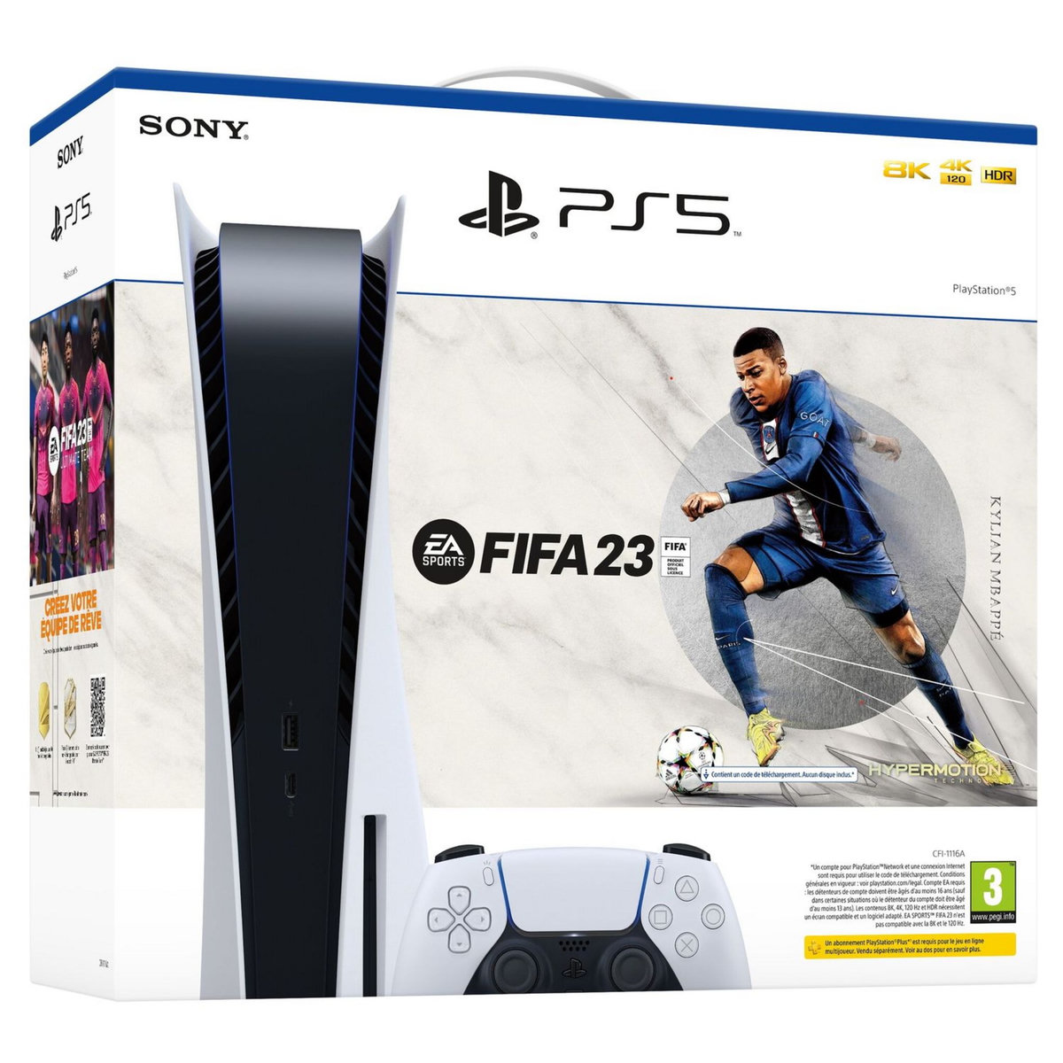 Pack PlayStation 5 édition Standard + FIFA 23 