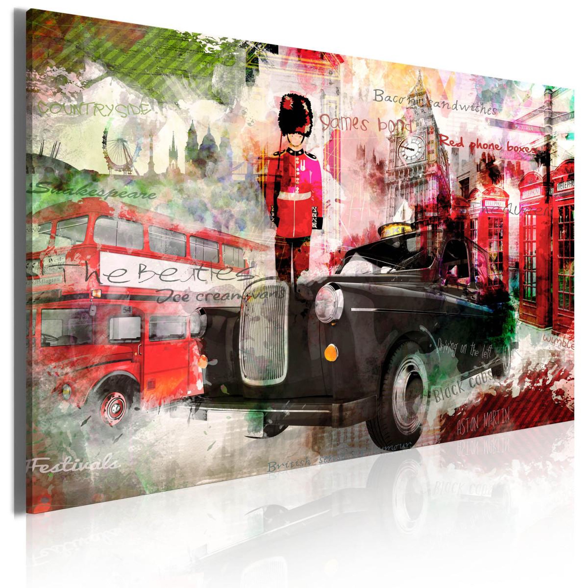 Paris Prix Tableau imprimé  mémoires de londres. Coloris disponibles : Multicolore