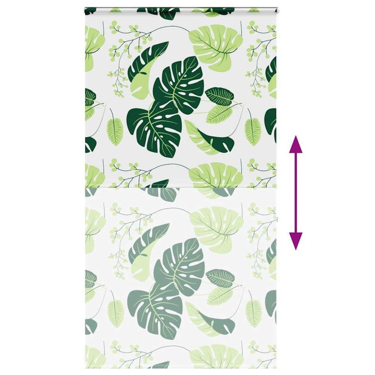 VIDAXL Store enrouleur de douche avec cassette largeur du tissu 116 cm