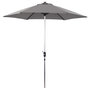 Voir la diapositive 1 : Habitat et Jardin Parasol jardin droit Alu  Sol  - Rond - Ø 3m - Gris