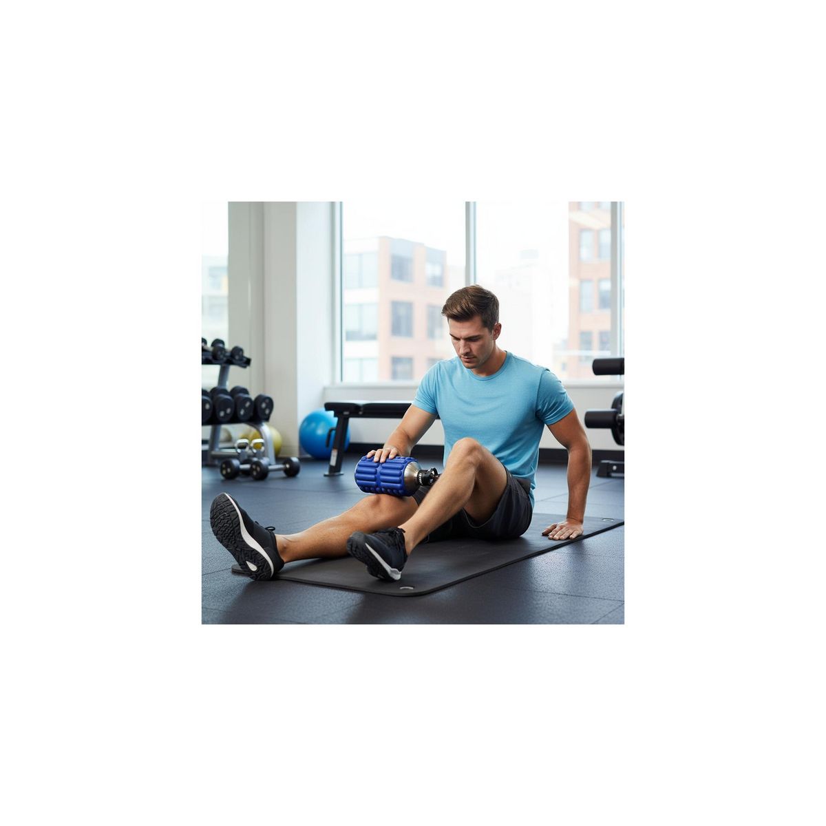 MOBOT Bouteille de sport - Mobot - Fonction 2 en 1 rouleau de massage - Rose