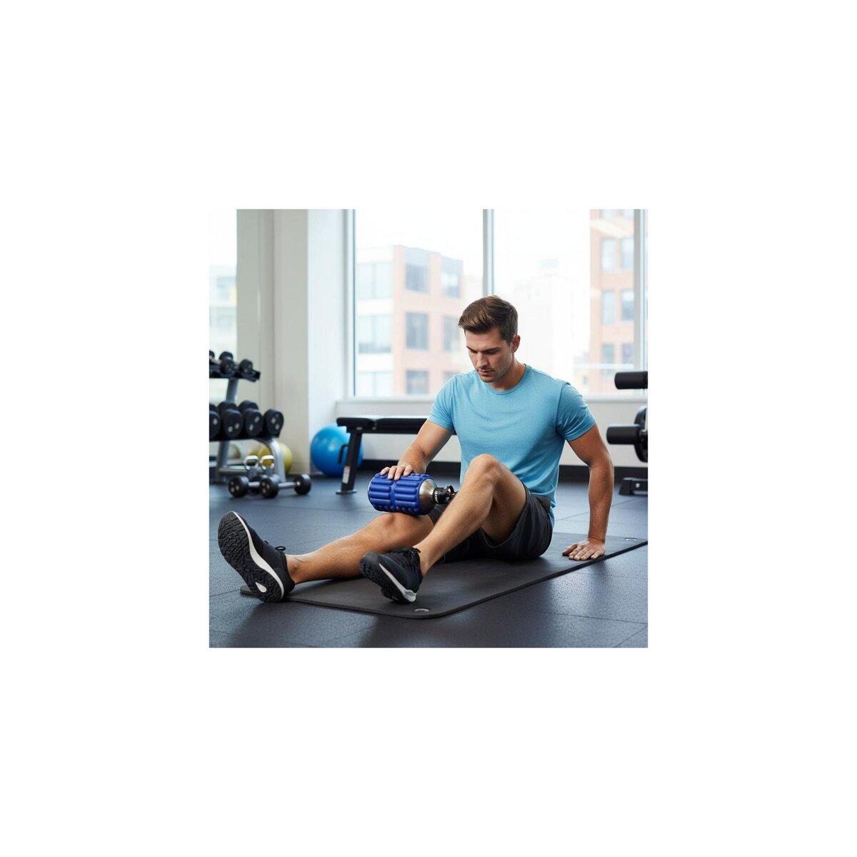 MOBOT Bouteille de sport - Mobot - Fonction 2 en 1 rouleau de massage - Rose