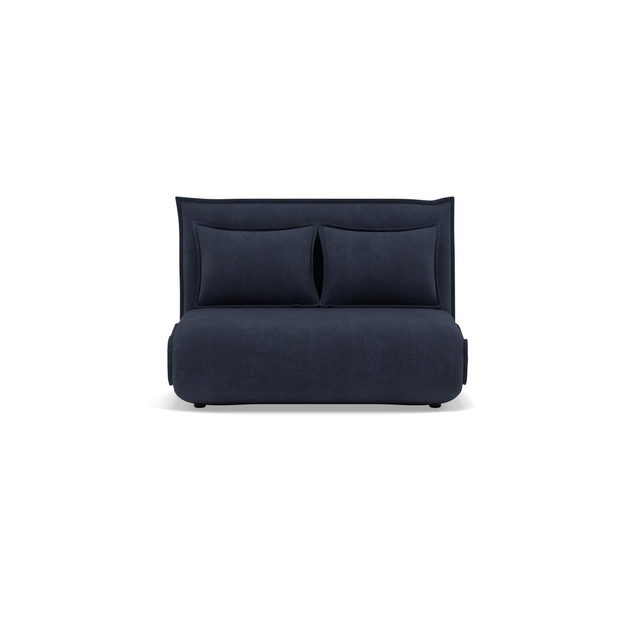 Voir la diapositive 1 : BEST MOBILIER Candice - banquette 2 places convertible clic-clac en velours côtelé