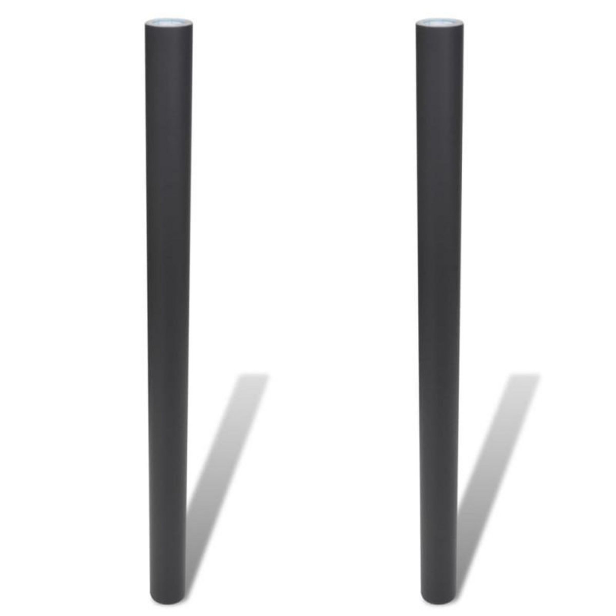 VIDAXL Tableau noir autocollant mural 0,6x2 m 2 rouleaux avec craies