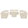 Voir la diapositive 3 : VIDAXL Salon de jardin palette 9 pcs Bois d'epicea impregne