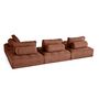 Voir la diapositive 5 : BEST MOBILIER Marisol - canapé panoramique modulable 7 places - velours texturé
