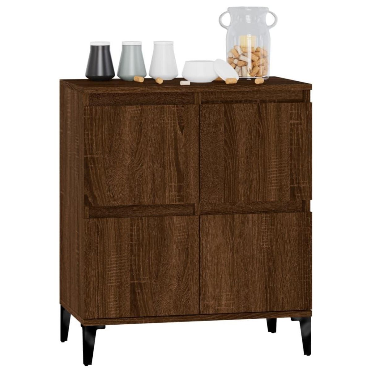 VIDAXL Buffet Chene marron 60x35x70 cm Bois d&apos;ingenierie