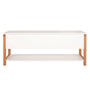Voir la diapositive 1 : Paris Prix Banc de Rangement Design  Northgate  120cm Chêne & Blanc