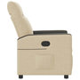 Voir la diapositive 4 : VIDAXL Fauteuil inclinable Creme Tissu