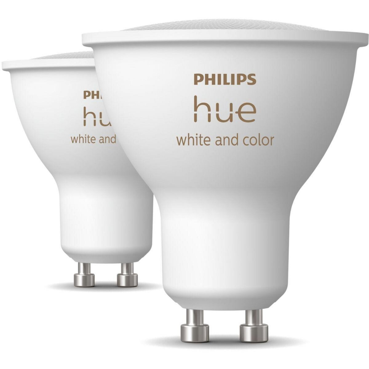 Philips Ampoule LED connectée Hue White & Colors GU10 x2