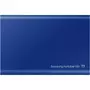 Samsung Disque dur SSD externe Portable 2To T7 bleu indigo