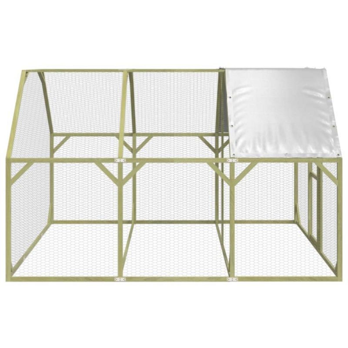 VIDAXL Poulailler 268x300x190 cm Bois de pin massif imprégné