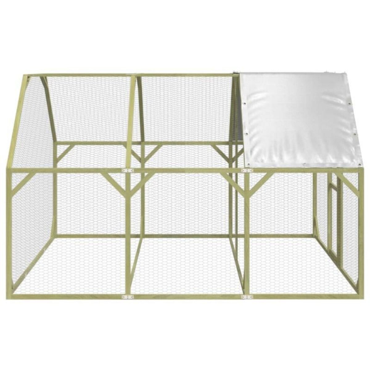 VIDAXL Poulailler 268x300x190 cm Bois de pin massif imprégné