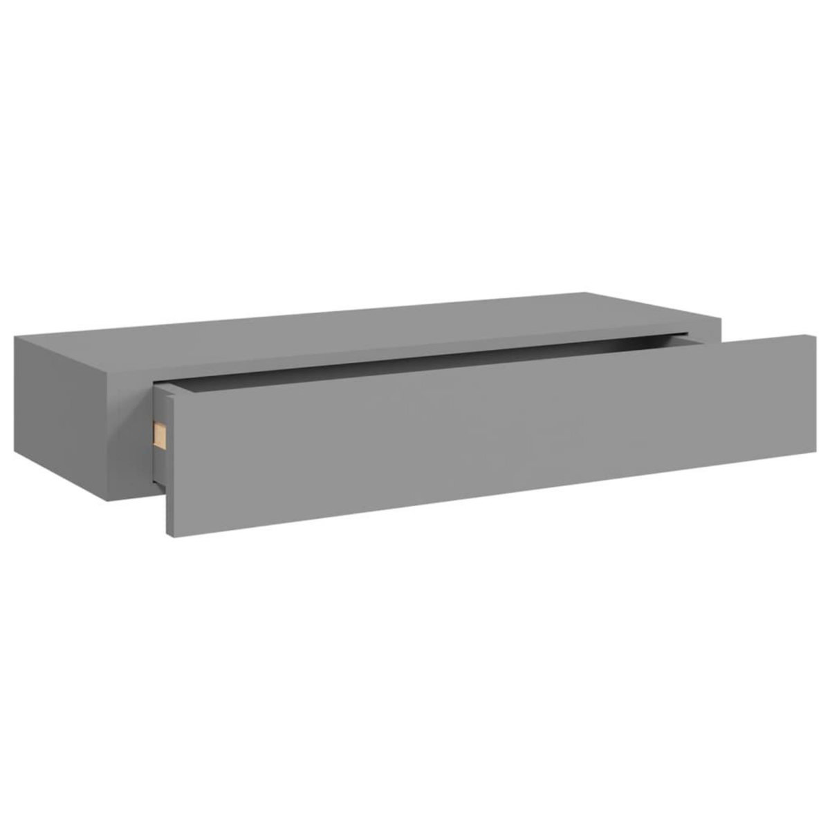 VIDAXL Etagere a tiroir murale Gris 60x23,5x10 cm MDF