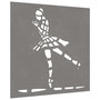 Voir la diapositive 3 : VIDAXL Decoration murale jardin 55x55 cm motif de danseuse de ballet