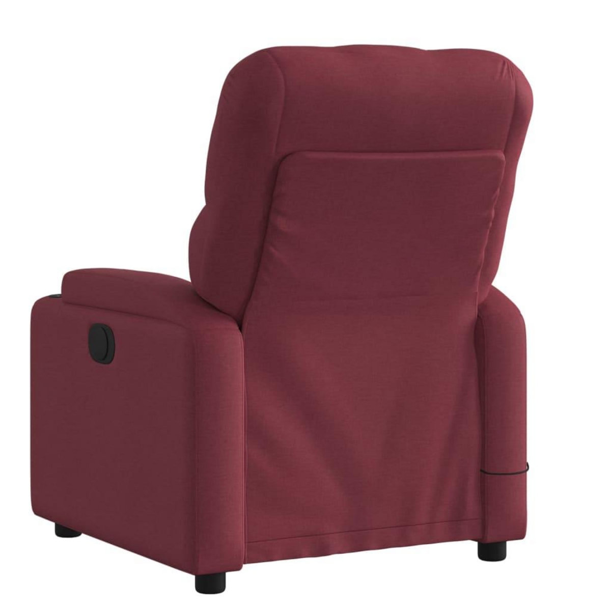 VIDAXL Fauteuil de massage inclinable Rouge bordeaux Tissu