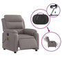 Voir la diapositive 5 : VIDAXL Fauteuil de massage inclinable electrique Taupe Tissu